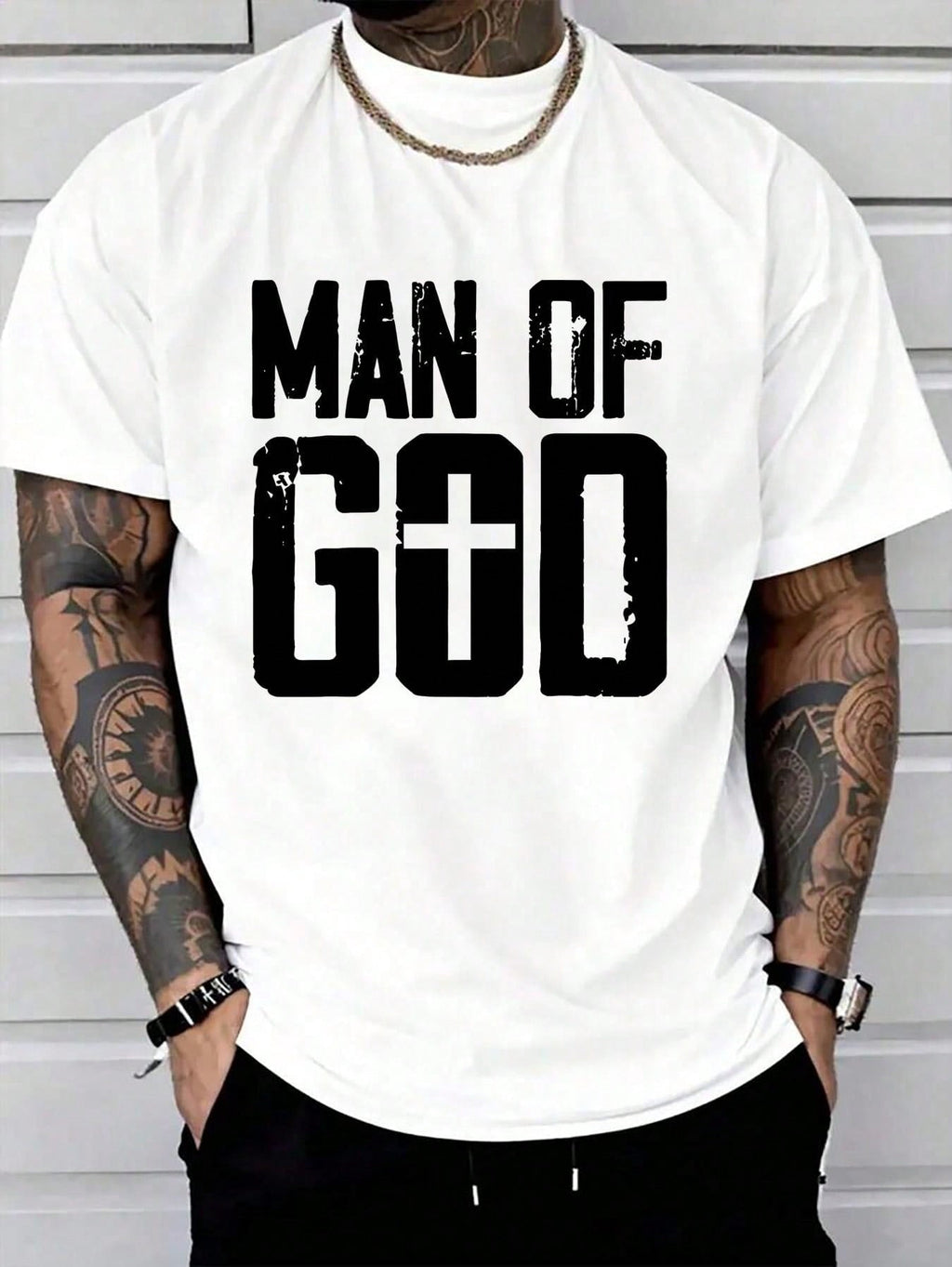 100% Cotton Man Of God T-Shirt Women's Men Graphic Tee