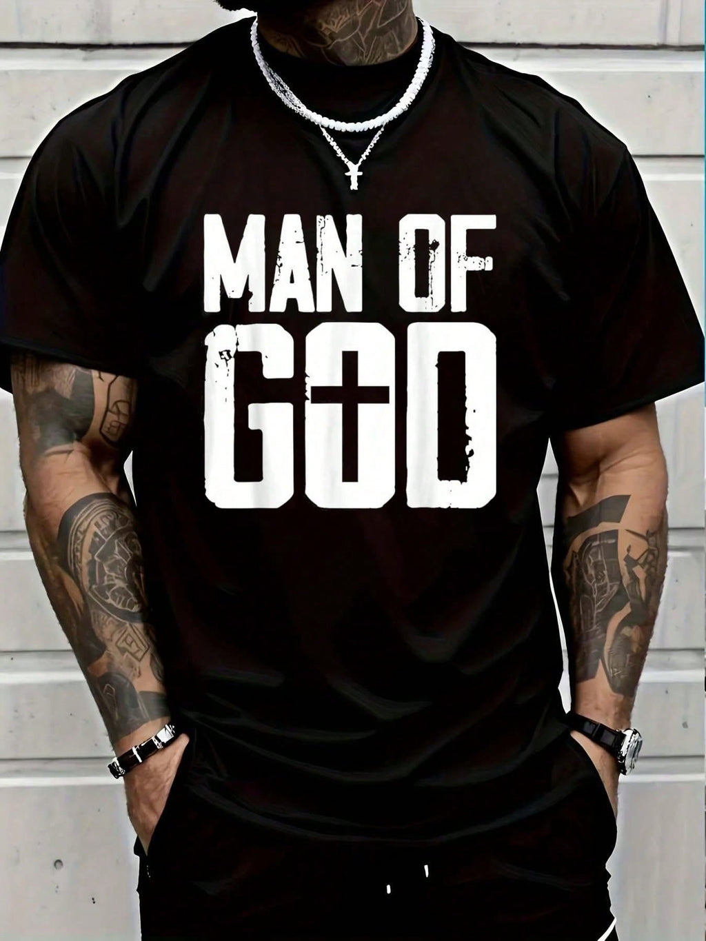 100% Cotton Man Of God T-Shirt Women's Men Graphic Tee