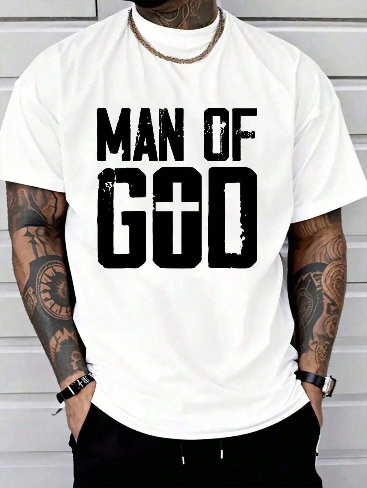 100% Cotton Man Of God T-Shirt Women's Men Graphic Tee