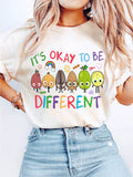 Autism Awareness Coquette Bow Print Tee Cotton Crew Neck Short Sleeve Top