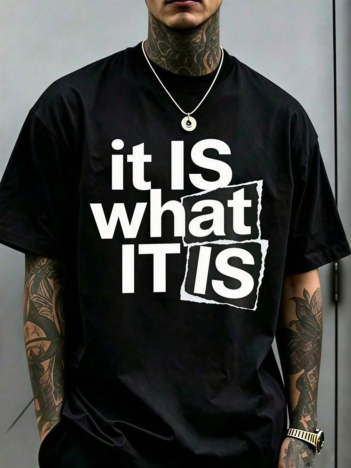 "This Is What It Looks Like" Casual Round-Neck Short-Sleeve T-Shirt, Perfect For Daily Commutes And Lounging At Home