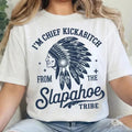 CHIEF KICKABITCH FROM THE SLAPAHOE TRIBE T-Shirt, Unisex Cotton Funny Tshirt Men and Women Casual Streetwear