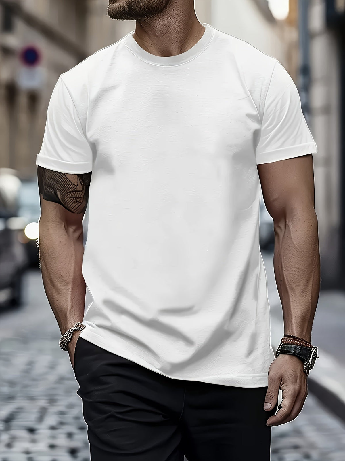 Men’s Jesus Dropped The Charges Back Print T‑Shirt, Nail Cross Thorn Crown Graphic Crew Neck Short Sleeve Christian Faith Casual Tee