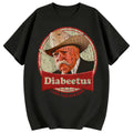 Summer T Shirts New Stylish Retro Diabeetus Print for Men Women Couple Fashion T-Shirt Short Sleeve Crew Neck Fitted Casual Classic