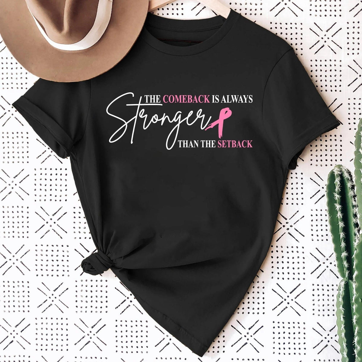 Women’s Breast Cancer Awareness Graphic Short‑Sleeve T‑Shirt, Women Crew Neck Casual Top，Women Clothing