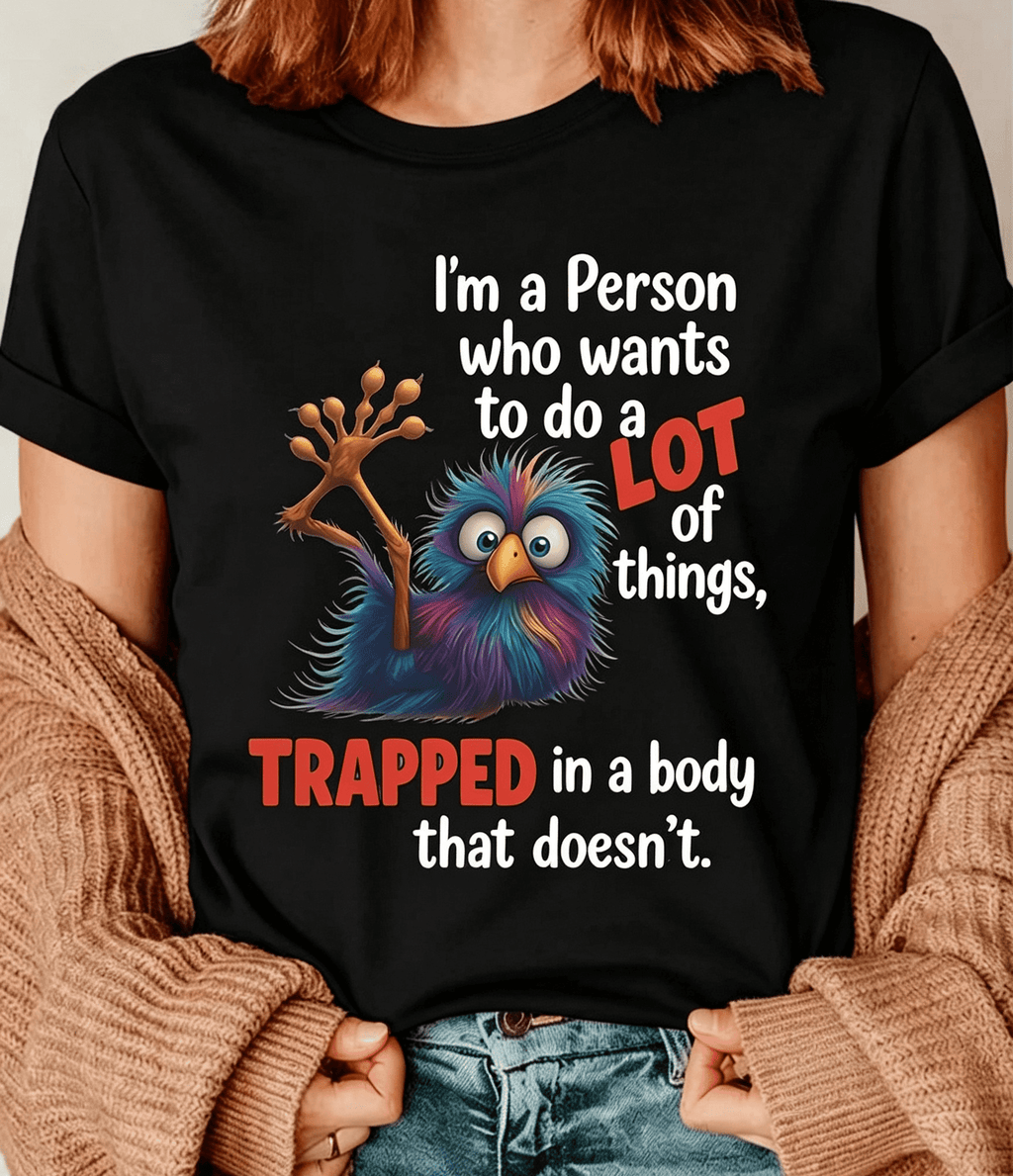 Women’s Funny Bird Graphic Short‑Sleeve T‑Shirt, Humorous Quote Crew Neck Casual All‑Season Top，Women Clothing
