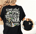 Women’s Retro Christian Hymn Graphic Short‑Sleeve T‑Shirt, I’ll Fly Away Mallard Duck Faith Print Casual Top，Women Tshirts